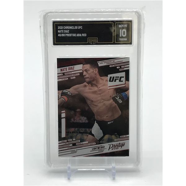 2021 CHRONICLES UFC NATE DIAZ - GRADED GMA 10
