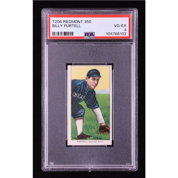 T206 PIEDMONT 350 BILLY PURTELL - PSA GRADE 4