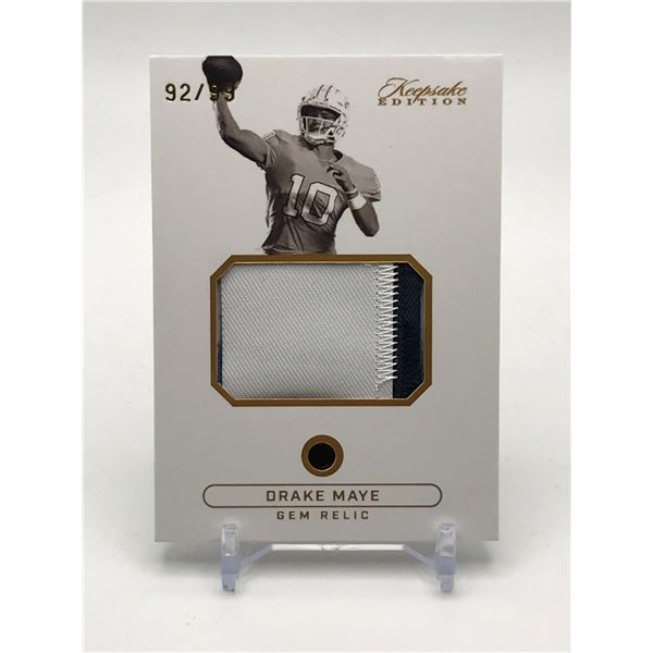 DRAKE MAYE GEM RELIC PATCH CARD KEEPSAKE EDITION 92/99