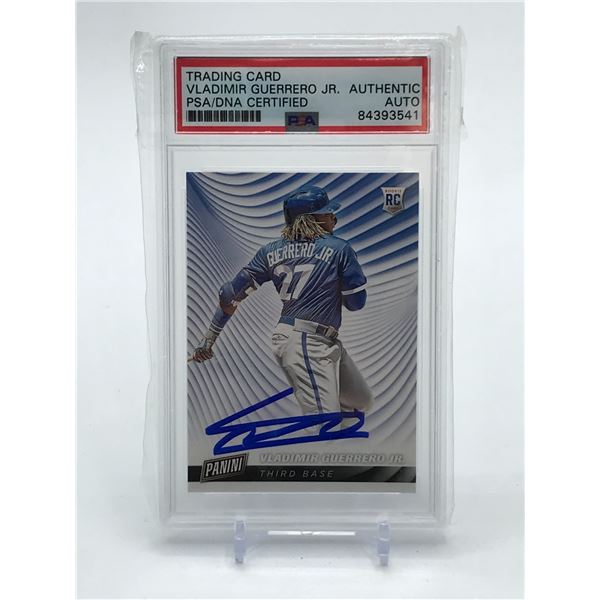 VLADIMIR GUERRERO JR SIGNED ROOKIE CARD - PSA COA