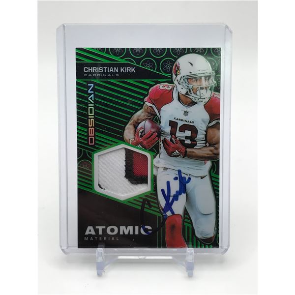 CHRISTIAN KIRK SIGNED PANINI PATCH CARD - JSA COA