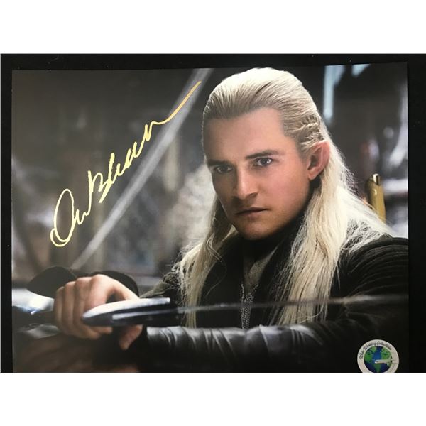 ORLANDO BLOOM SIGNED LEGOLAS LORD OF THE RINGS 8X10 - WWOC COA