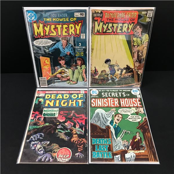 LOT OF 4 COMICS - MARVEL AND DC COMICS