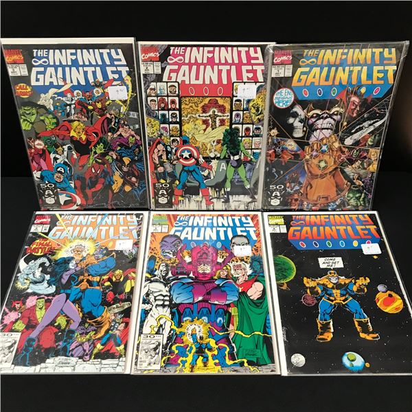 LOT OF INFINITY GAUNTLET COMICS #1-6 - MARVEL COMICS