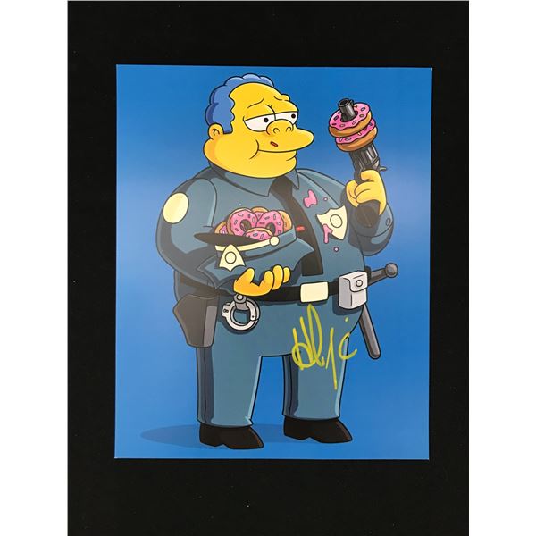 HANK AZARIA SIGNED CHIEF WIGGUM 8X10 - WWOC COA