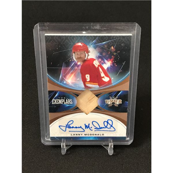 LEAF LUMBER THE EXEMPLARS LANNY MCDONALD SIGNED TRADING CARD