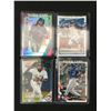 Image 1 : LOT OF 4 BASEBALL ROOKIE CARDS