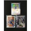 Image 1 : LOT OF 3 BASEBALL ROOKIE CARDS INCLUDING ONE SIGNED