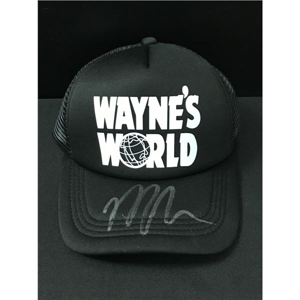 MIKE MYERS SIGNED WAYNE'S WORLD HAT - KB COA