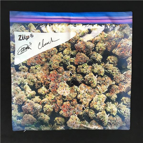 CHEECH AND CHONG DUAL SIGNED WEED PILLOW CASE - KB COA