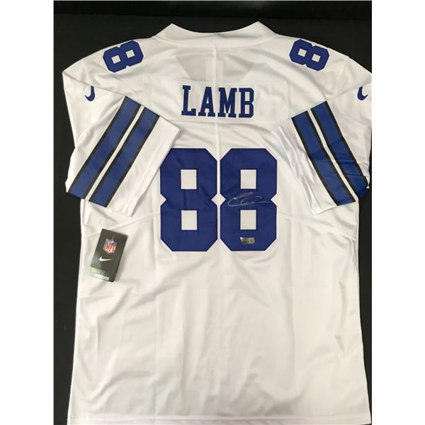CEE DEE LAMB SIGNED DALLAS COWBOYS FOOTBALL JERSEY - ACE COA
