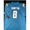 Image 1 : OMARION HAMPTON SIGNED LOS ANGELES CHARGERS FOOTBALL JERSEY - ACE COA