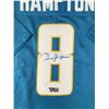 Image 2 : OMARION HAMPTON SIGNED LOS ANGELES CHARGERS FOOTBALL JERSEY - ACE COA