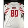Image 1 : JERRY RICE SIGNED SAN FRANCISCO 49ERS FOOTBALL JERSEY - KB COA