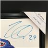 Image 2 : NATHAN MCKINNON AND MIKKO RANTANEN DUAL SIGNED 20X29 CANVAS - FRAMEWORTH COA