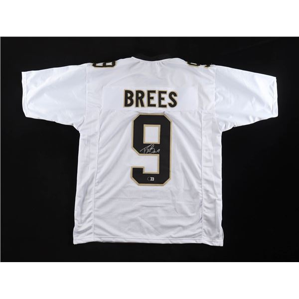 DREW BREES SIGNED NEW ORLEANS SAINTS FOOTBALL JERSEY - BECKETT COA