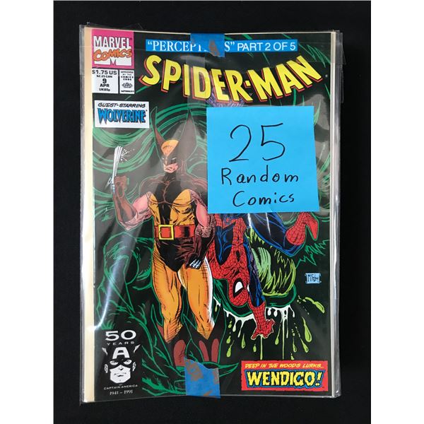 LOT OF 25 RANDOM COMICS