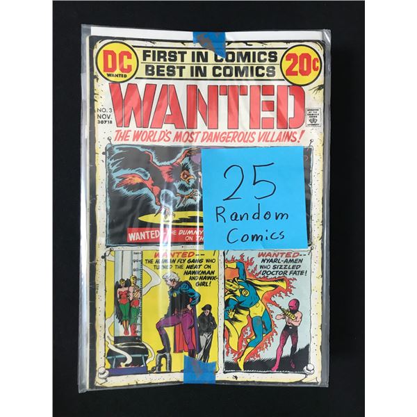 LOT OF 25 RANDOM COMICS