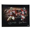 Image 1 : JERRY RICE AND JOE MONTANA DUAL SIGNED 16 X 20 PICTURE - BECKETT COA