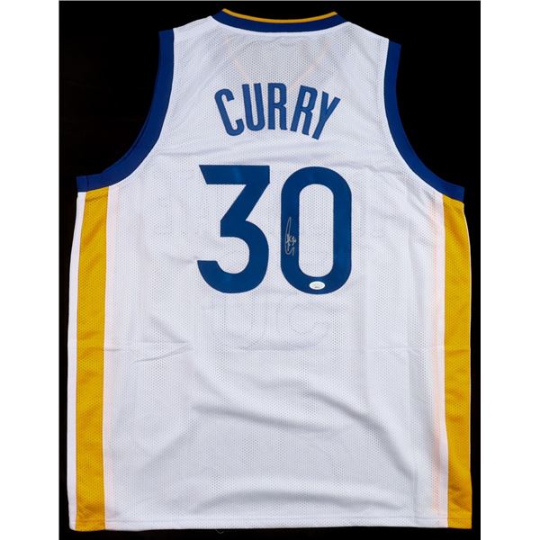 STEPHEN CURRY SIGNED GOLDEN STATE WARRIORS BASKETBALL JERSEY - JSA COA