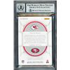 Image 2 : 2022 NATIONAL TREASURES NFL GEAR COMBO MATERIALS TRAVIS KELCE/ GEORGE KITTLE DUAL SIGNED BECEKTT 10