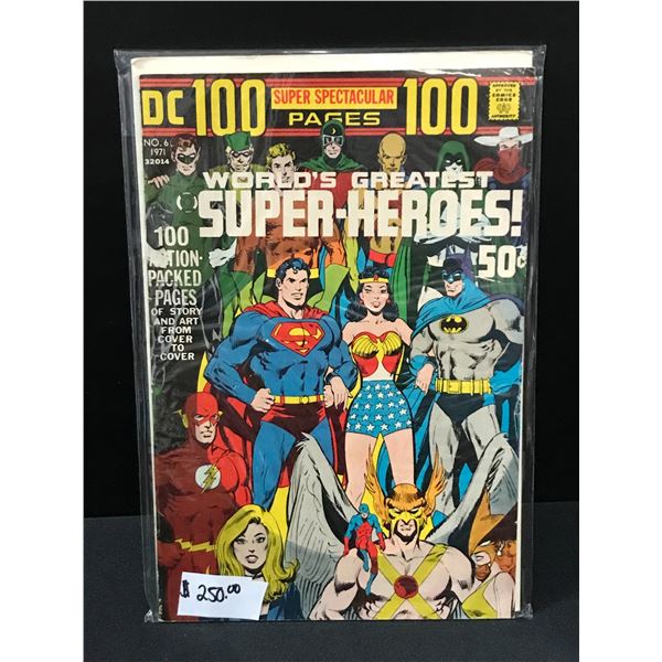 KEY IISUUE NEAL ADAMS WRAP AROUND COVER WORLD'S GREATEST SUPERHEROES 6 - DC COMICS