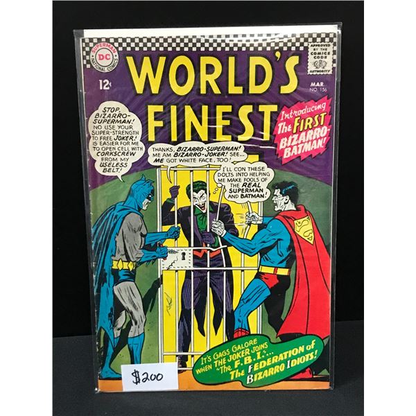 KEY ISSUE WORLD'S FINEST 156 - DC COMICS (1ST APP BIZARRO BATMAN)