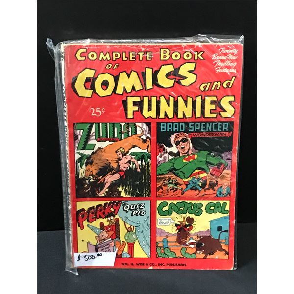 KEY ISSUE COMPLETE BOOK OF COMICS AND FUNNIES - (1ST APPEARANCE WONDERMAN BRAD SPENCER