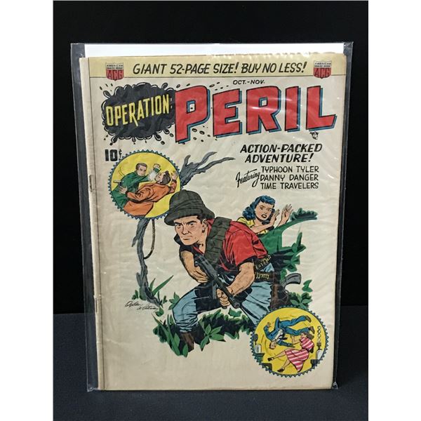 OPERATION PERIL NO.1  OCT-NOV 1949 - ACG COMICS
