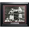 Image 1 : JOE FRAZIER AND MUHAMMAD ALI SIGNED AND FRAMED PICTURE - JSA COA