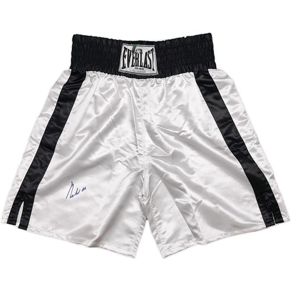 MUHAMMAD ALI SIGNED BOXING TRUNKS - PSA COA