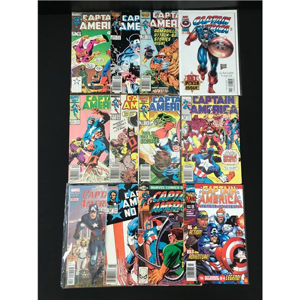 LOT OF 12 CAPTAIN AMERICA COMICS - MARVEL COMICS