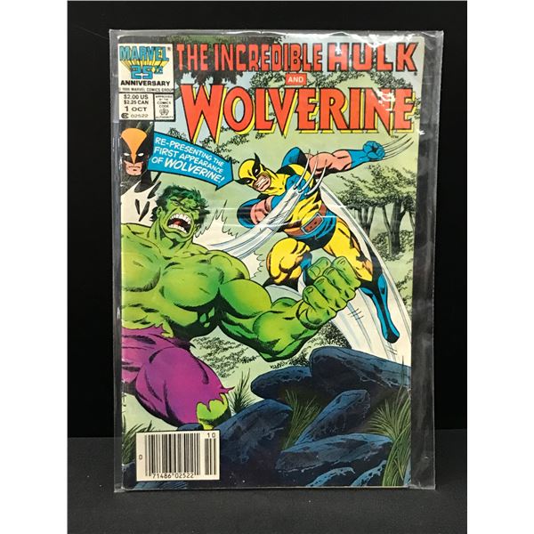 MARVEL COMICS NO.1 THE INCREDIBLE HULK AND WOLVERINE