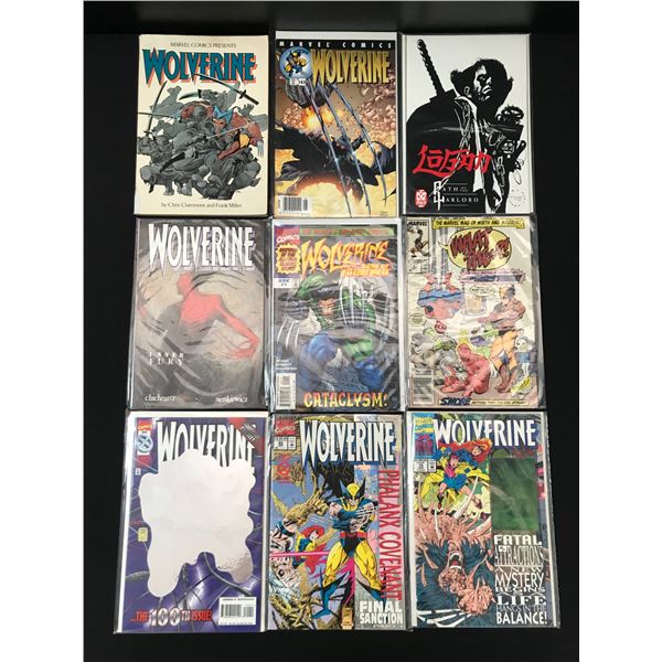 LOT OF 9 WOLVERINE COMICS (MARVEL COMICS)
