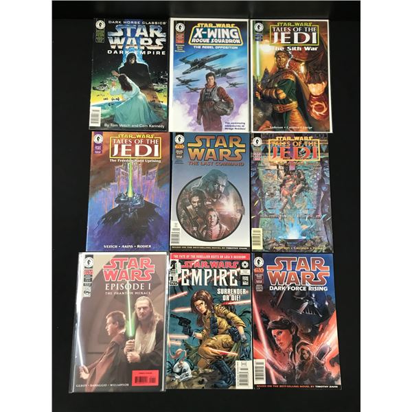 LOT OF 9 STAR WARS COMICS (DARK HORSE COMICS)