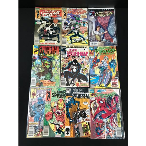 LOT OF 10 SPIDERMAN COMICS (MARVEL COMICS)