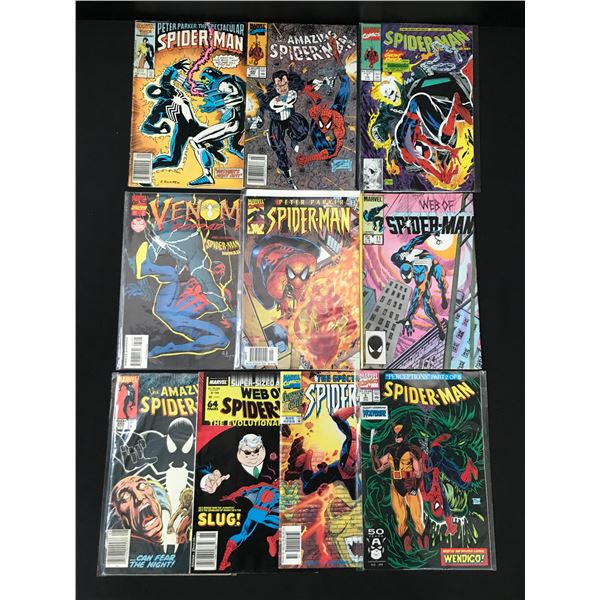 LOT OF 10 SPIDERMAN COMICS (MARVEL COMICS)
