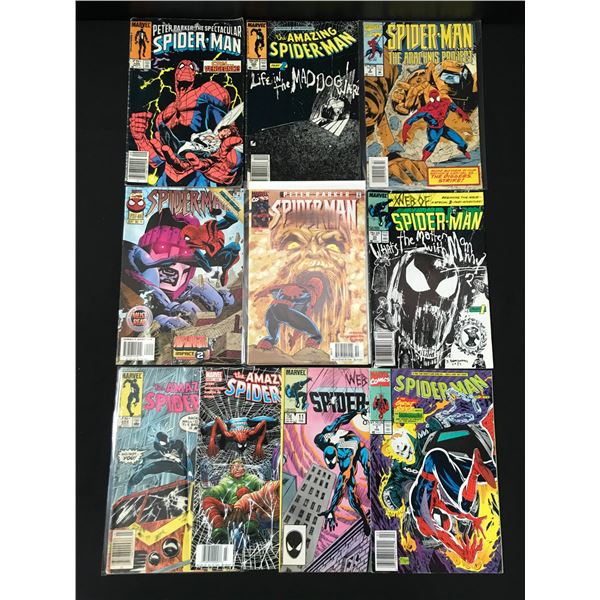LOT OF 10 SPIDERMAN COMICS (MARVEL COMICS)