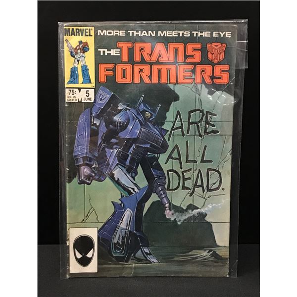MARVEL COMICS NO.5 THE TRANSFORMERS