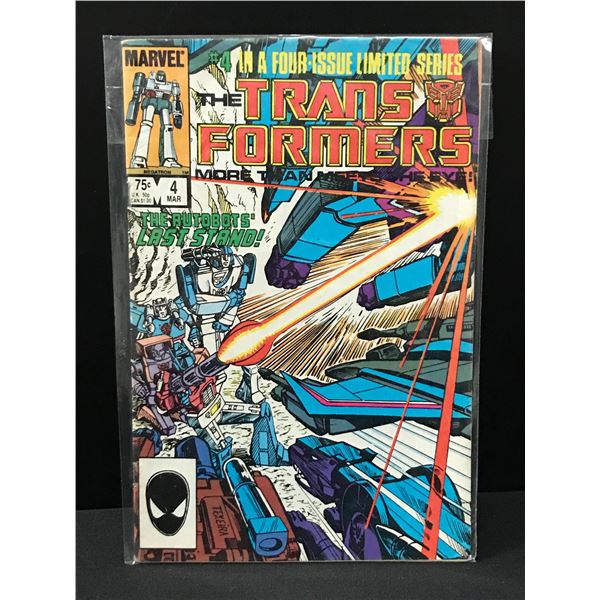 MARVEL COMICS NO.4 THE TRANSFORMERS