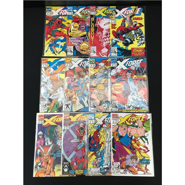 LOT OF 12 X-FORCE COMICS - MARVEL