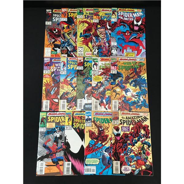LOT OF 14 SPIDERMAN COMICS - MARVEL COMICS