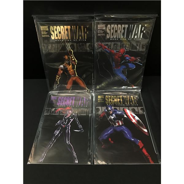 LOT OF 4 SECRET WAR BOOKS #1-4 - MARVEL COMICS
