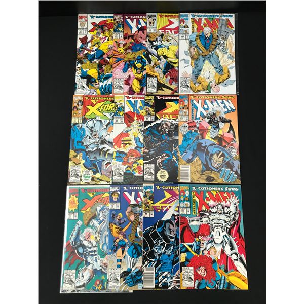 LOT OF 12 COMICS X-MEN AND X-FORCE - MARVEL COMICS