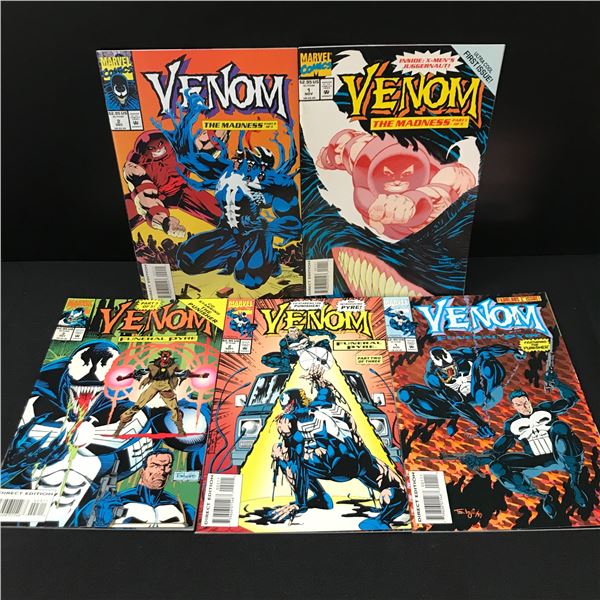 LOT OF 5 VENOM COMICS - MARVEL COMICS