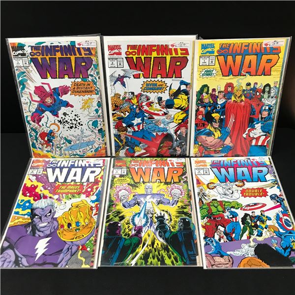 LOT OF 6 INFINITY WAR COMICS - MARVEL COMICS