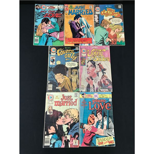 LOT OF 7 ROMANCE COMICS