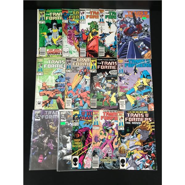 LOT OF 14 TRANSFORMERS COMICS - MARVEL COMICS