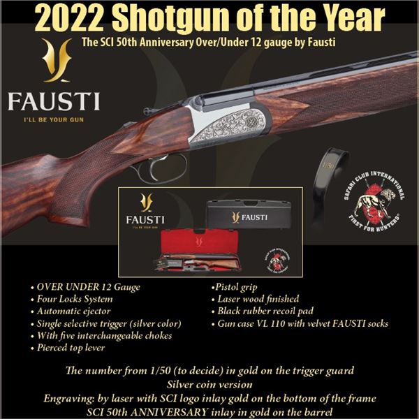 Fausti Caledon SCI 1/50 12 Gauge Over Under Shotgfun