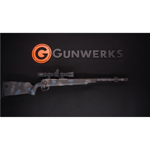 Gunwerks Magnus MTX 7 SAUM Rifle, Leupold Mark 5 HD 3.6-18x44 Scope, Hard Case